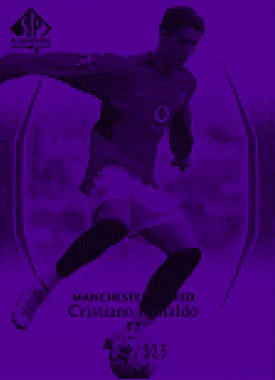 Cyber Grading Centering Analysis Ronaldo Football Card