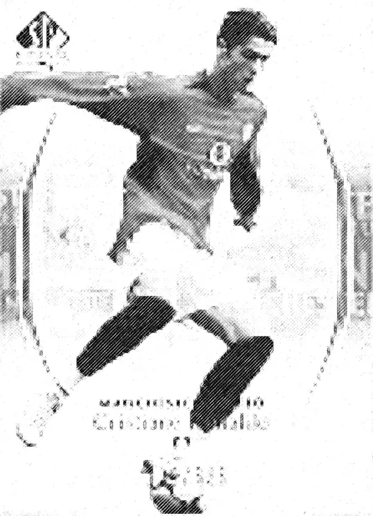 Cyber Grading Contrast Analysis Ronaldo Football Card